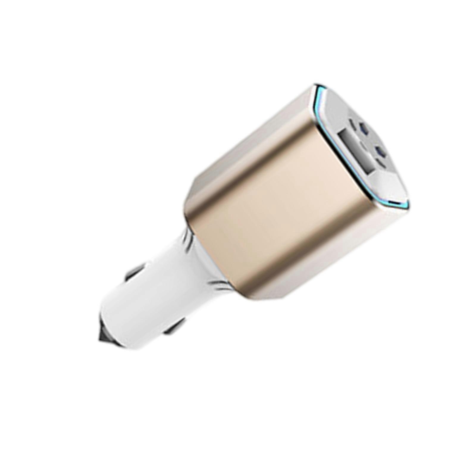 Stylish Efficient Car Air Purifier Ionizer With USB Port And Safety Window Breaker Hammer For Freshness And Safe Drives Multicolor