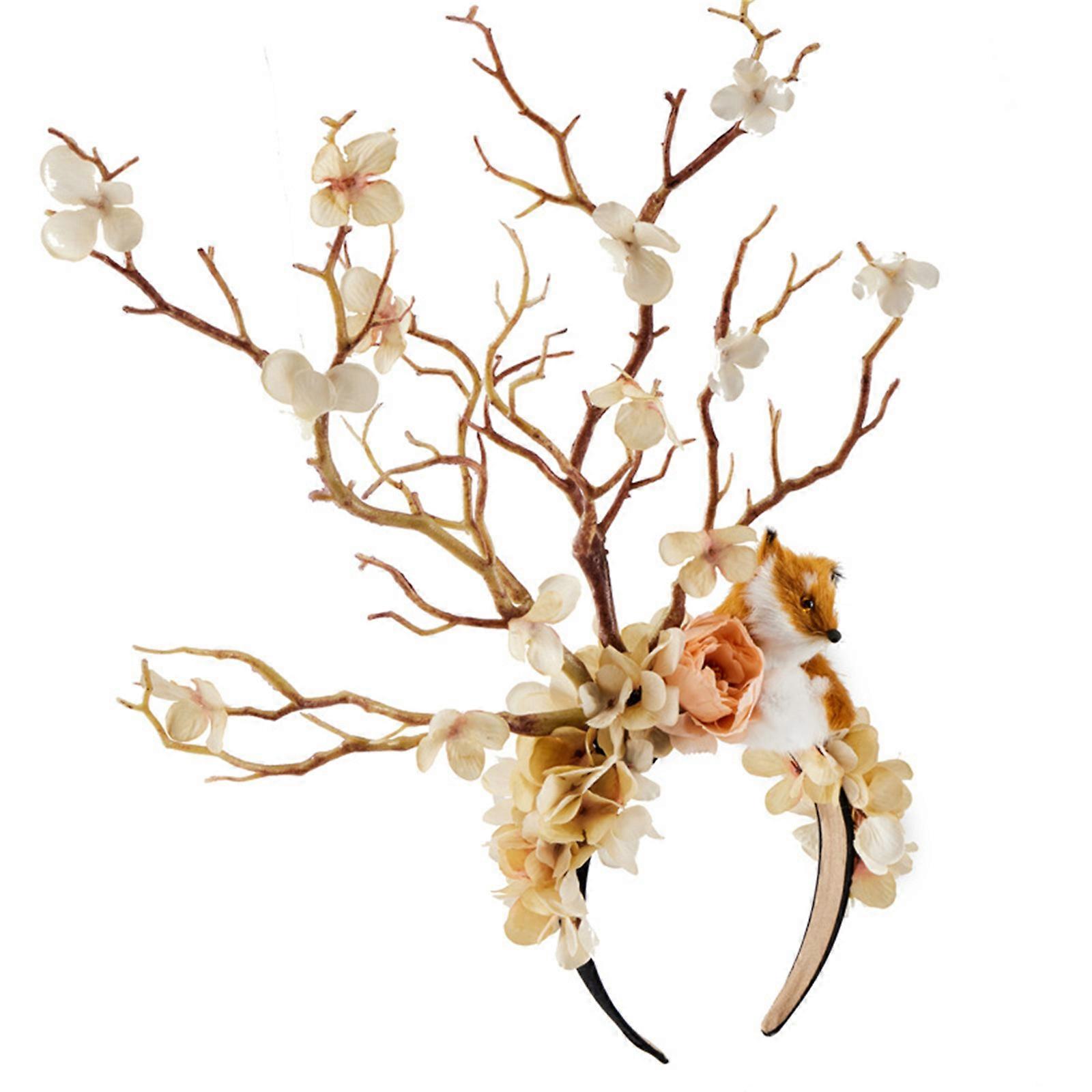 COSPLAY Witch Branch Devil Flower Headbands for Carnivals Party Handmade Gothic Party Costume Devil  Section C