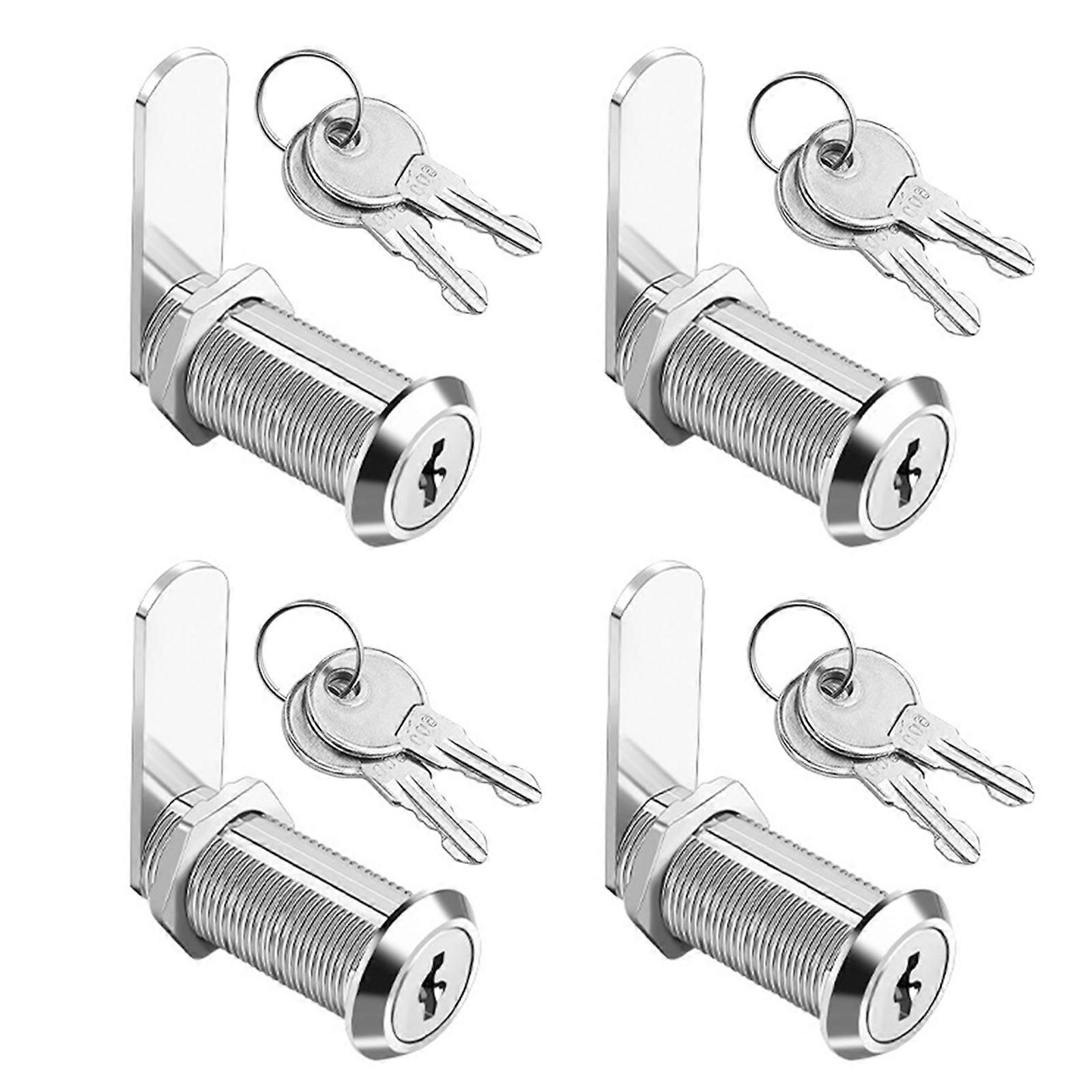 4 set Mailbox Lock  Adjustable Cams Lock with High Security Office File Cabinet Lock Upgrades for Cabinets & Mailboxes Multicolor