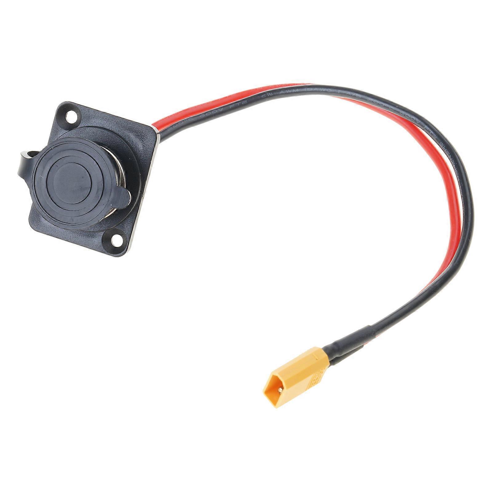 Electric Scooter Power Input Port Replacement Universals 3Pin Charging Socket Scooter Accessories Easy to Install Multicolor