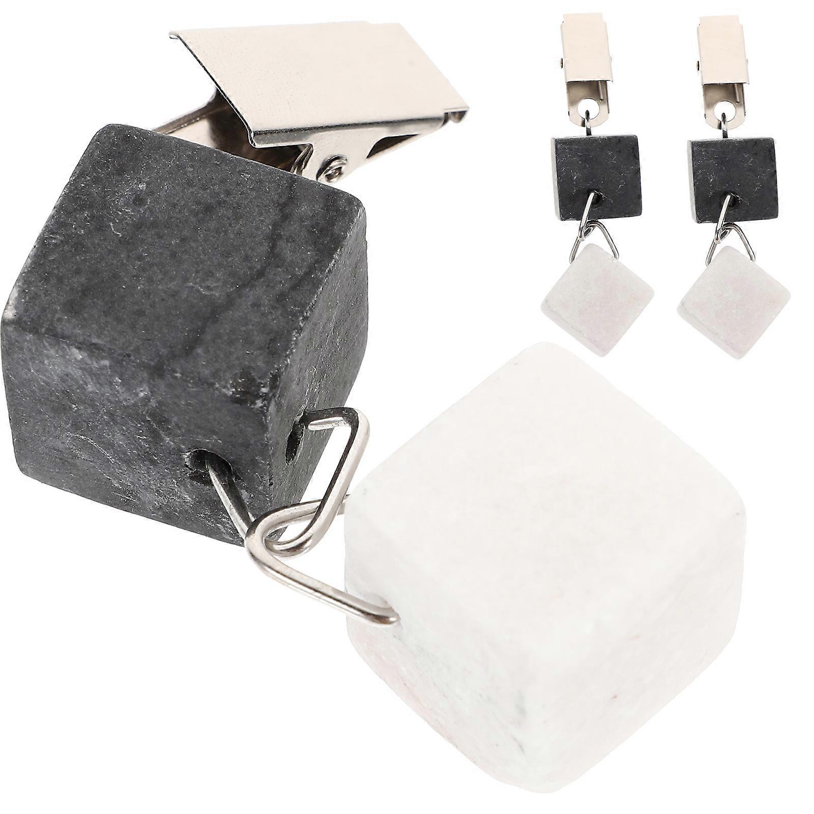 Tablecloth Weights Marble Clips for Dining Room 3Pcs Decorative Pendant