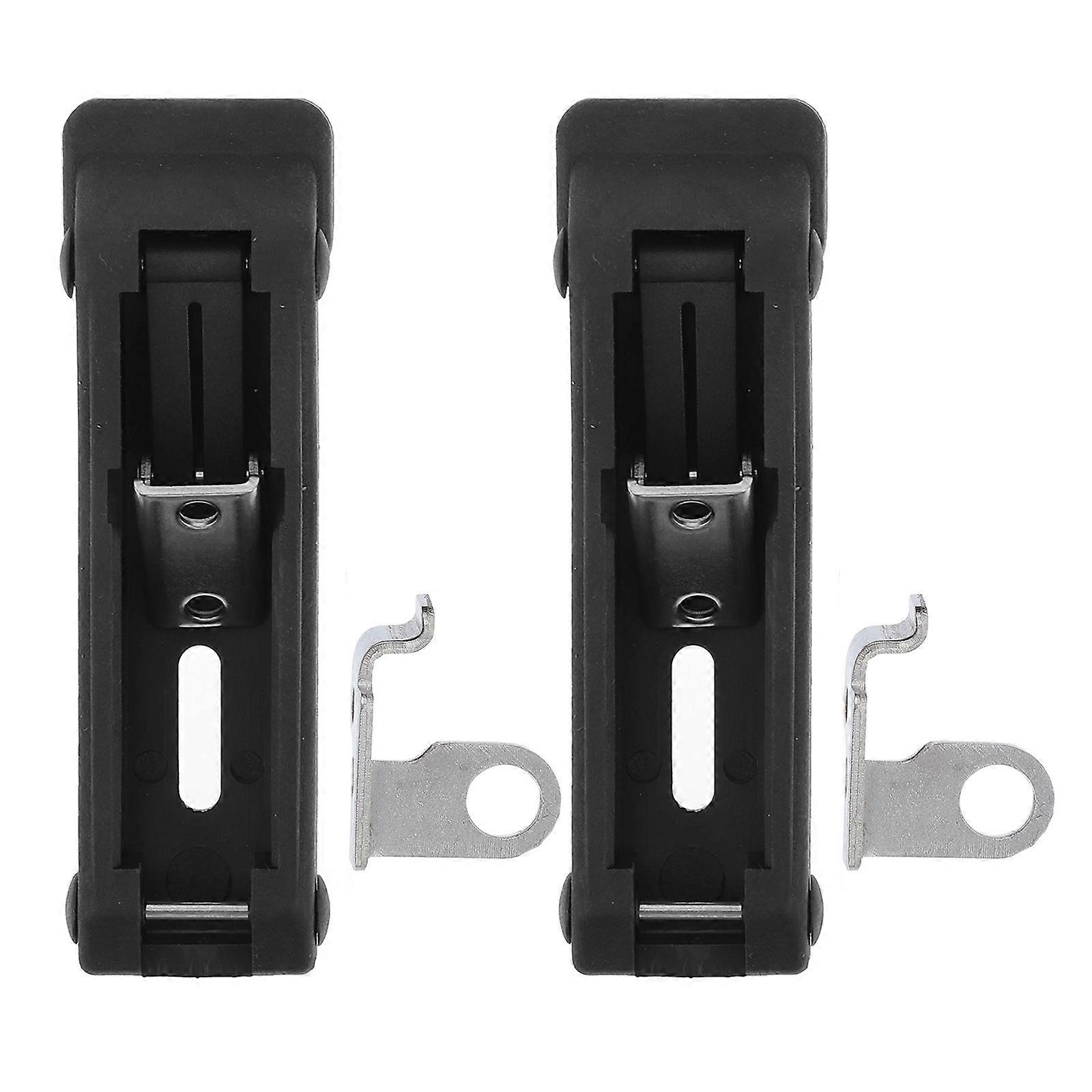 2pcs Flexible Door Draw Latch Lock Replacement Rubber Metal Over-Center Latch