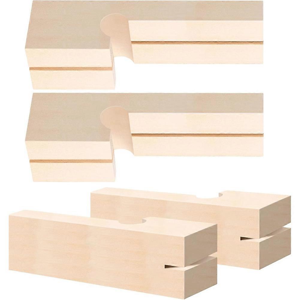 2 Pairs 4 Inch Line Blocks Masonry String Lines Concrete Blocks for Masonry Tools