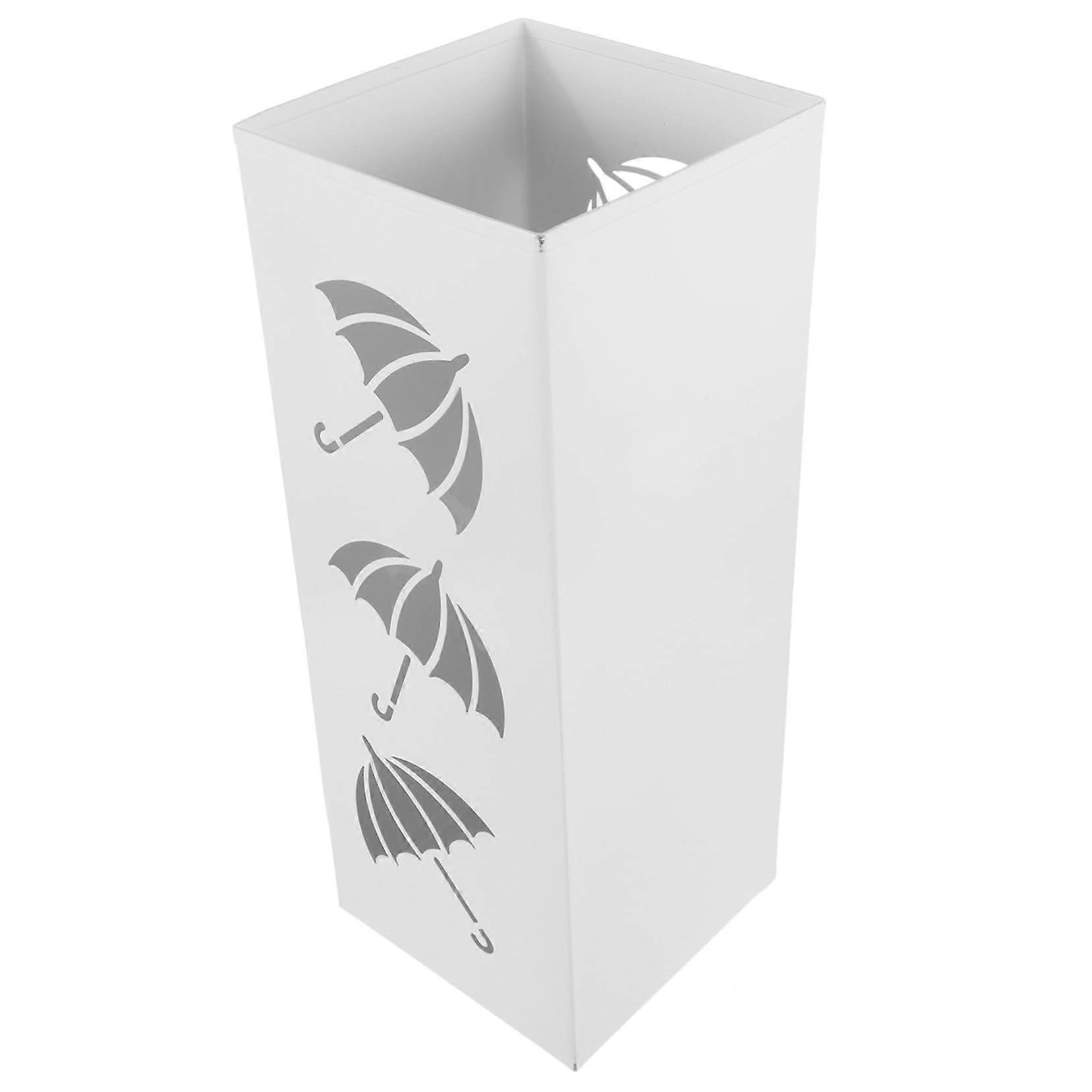 Large Iron Umbrella Stand with Big Capacity for Entryway Storage and Home Organization