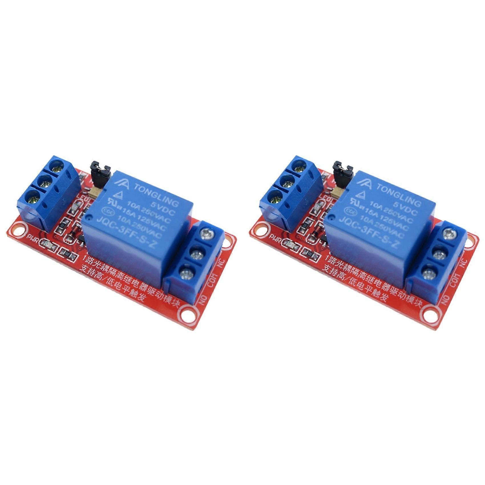 2X One 1 Channel 5V Relay Module Board Shield for Arduino with Optocoupler Support High and Low Level Trigger