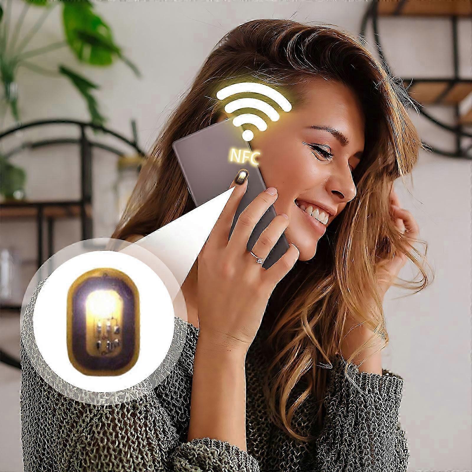 Smart nail paste NFC luminous jewellery bare chip PU169