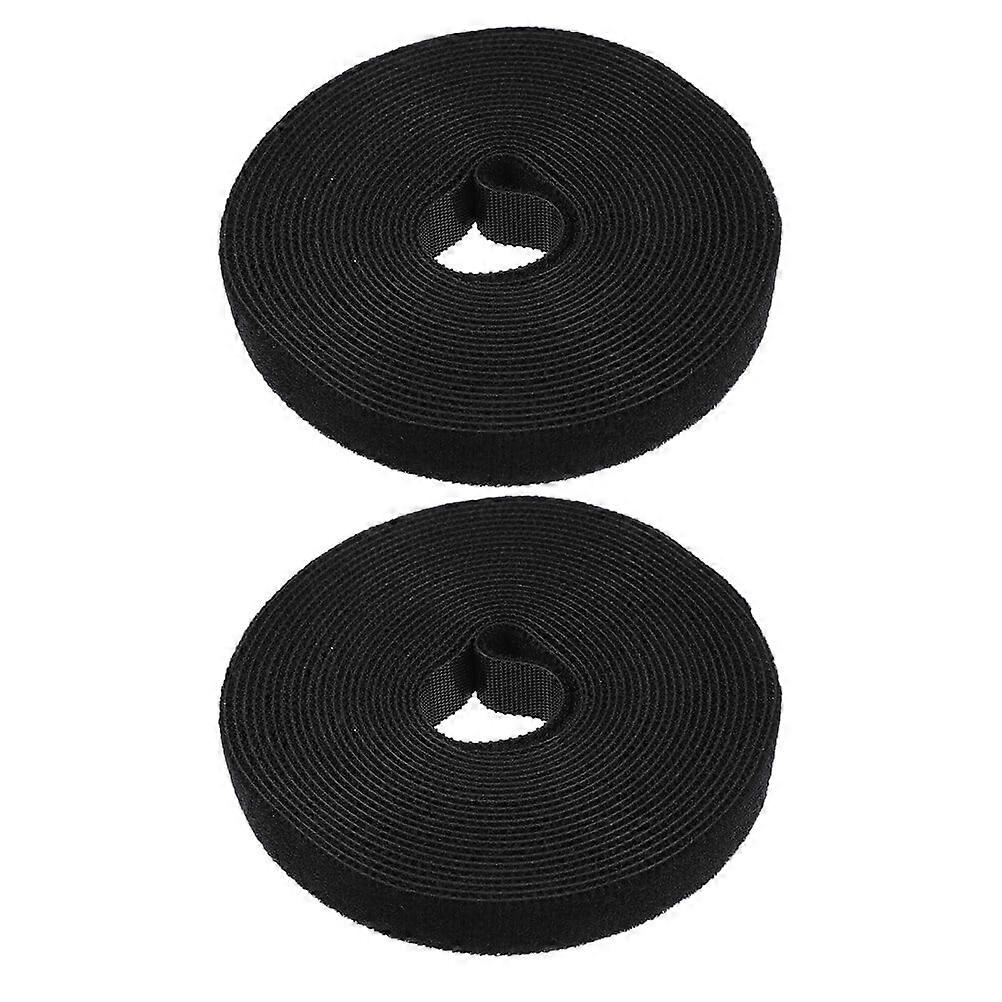 Cable Flanges Nylon Ties Holder Back to Cord Management Wire Straps 2 Rolls