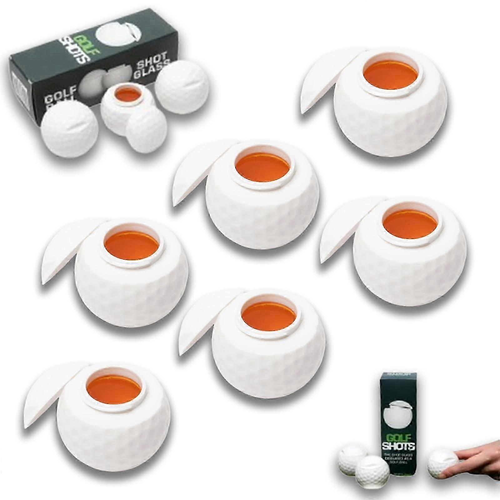 لقطات كرة الجولف ، 1.5 أوقية من النظارات على شكل كرة الجولف مع غطاء ، أكواب حفلة الجولف الجدية