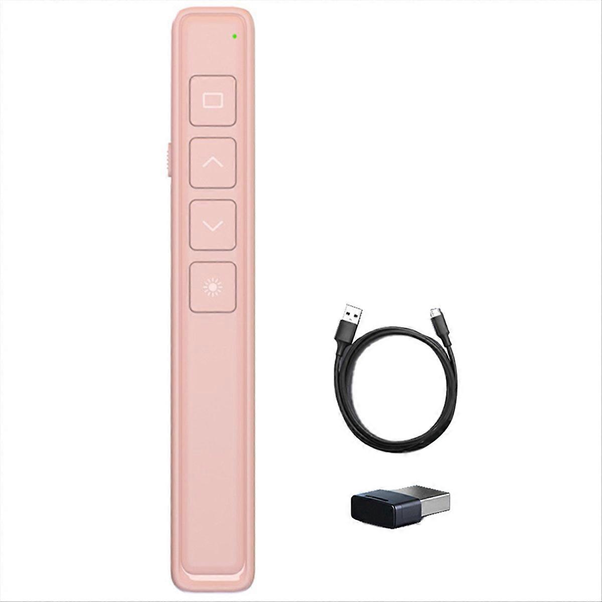 Wireless Remote Control Flip Pen for Office Teaching Projector, Pink