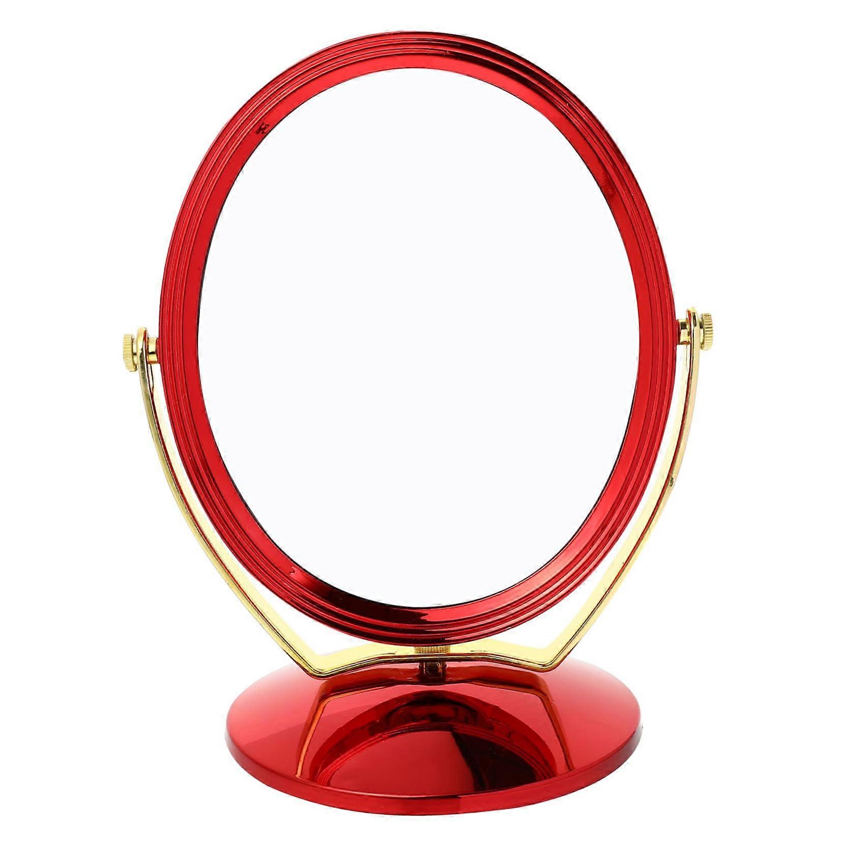 DoubleSided Rotating Makeup Mirror with Elegant HeartShaped Design for Dressing Table or Bridal Use