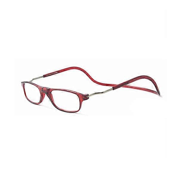 Reading Glasses with Magnetic Function Burgundy +3.5