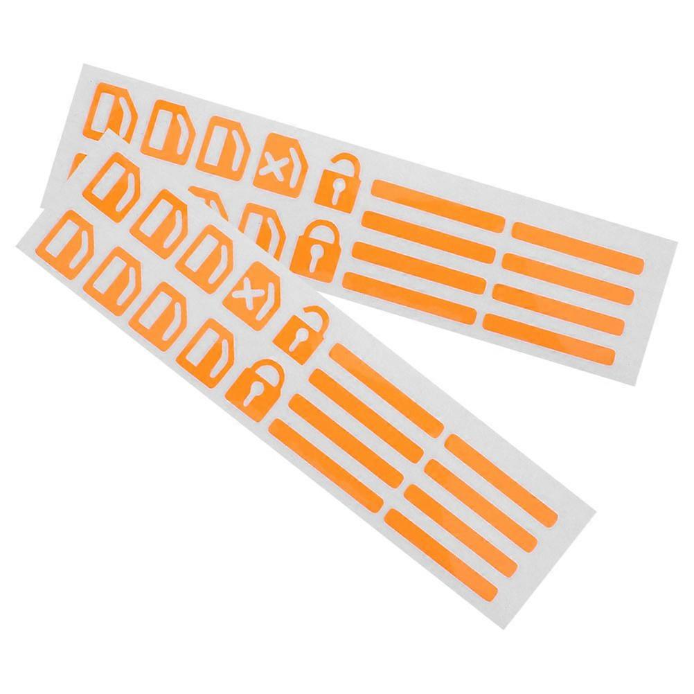 Glow Car Button Stickers Luminous Switch for Car Window 2Pcs Decoration