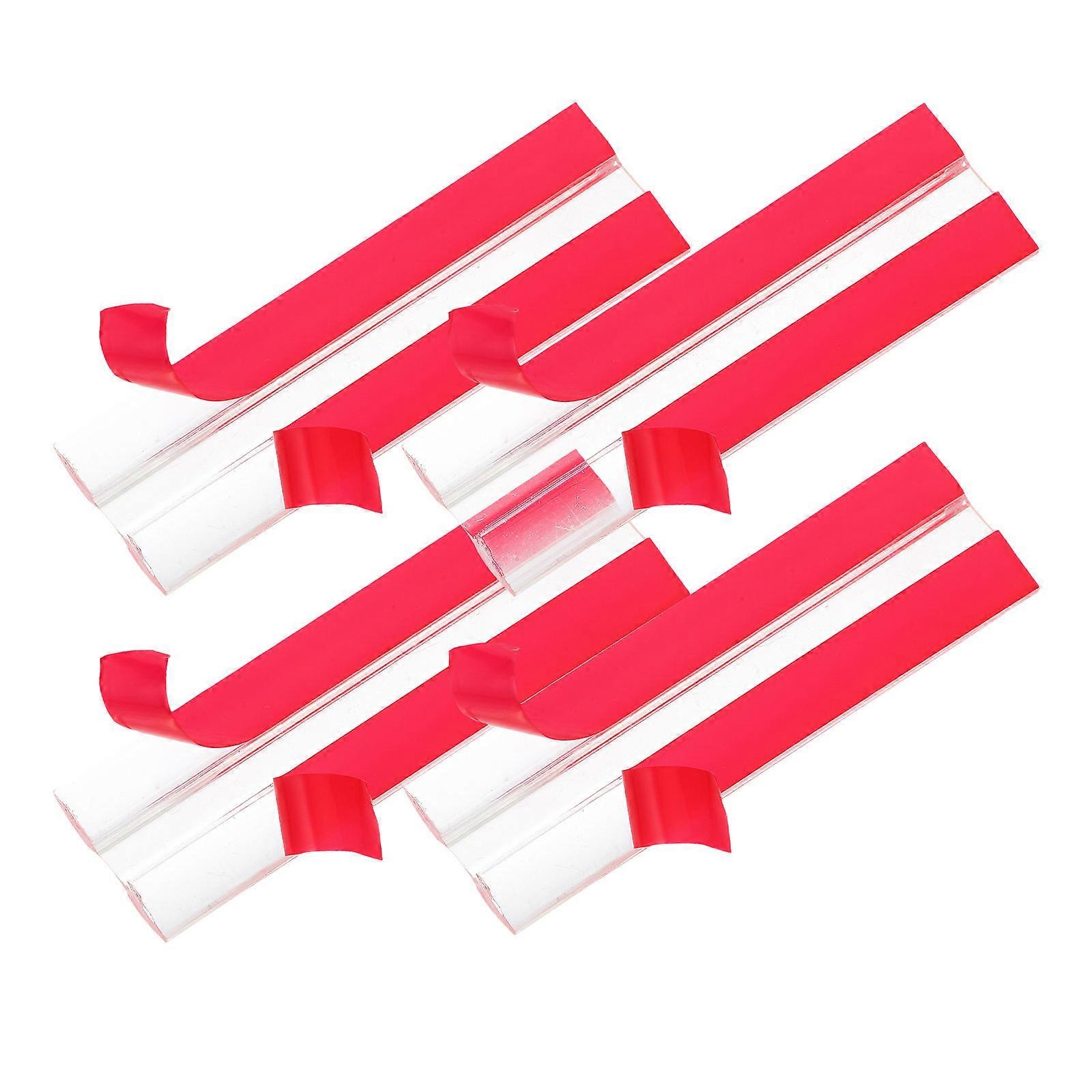 Self Adhesive Acrylic Hinges Clear for Household Adjustable Angle 12Pcs