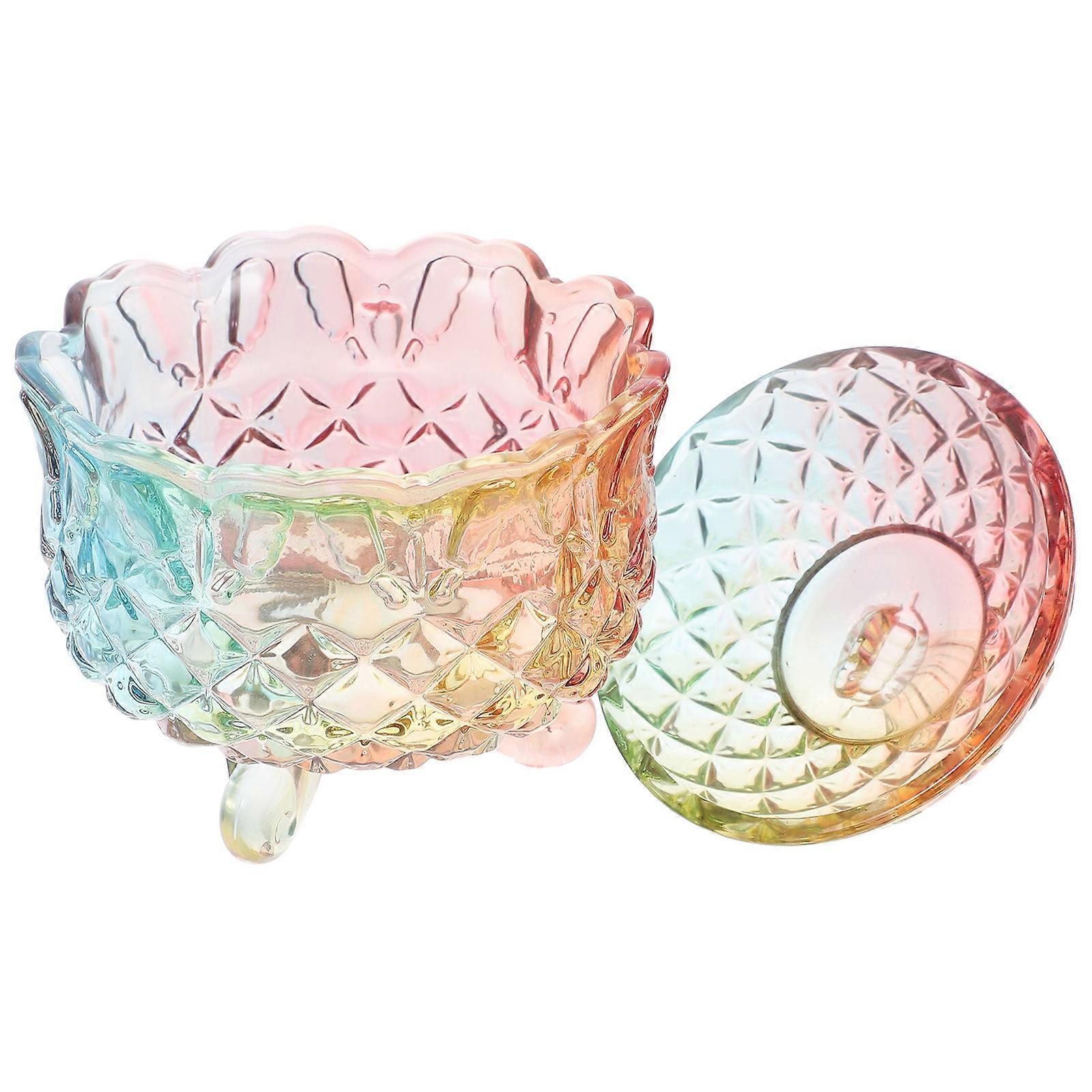 Glass Candy Jar with Lid for Storage with Transparent Design