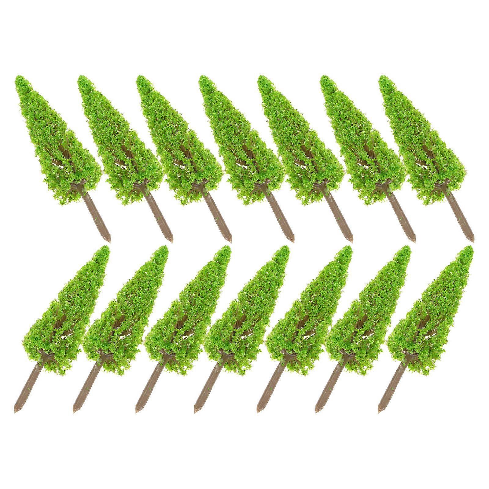 Miniature Simulation Model Landscape Tree for Decoration 15Pcs Plastic DIY Accessories