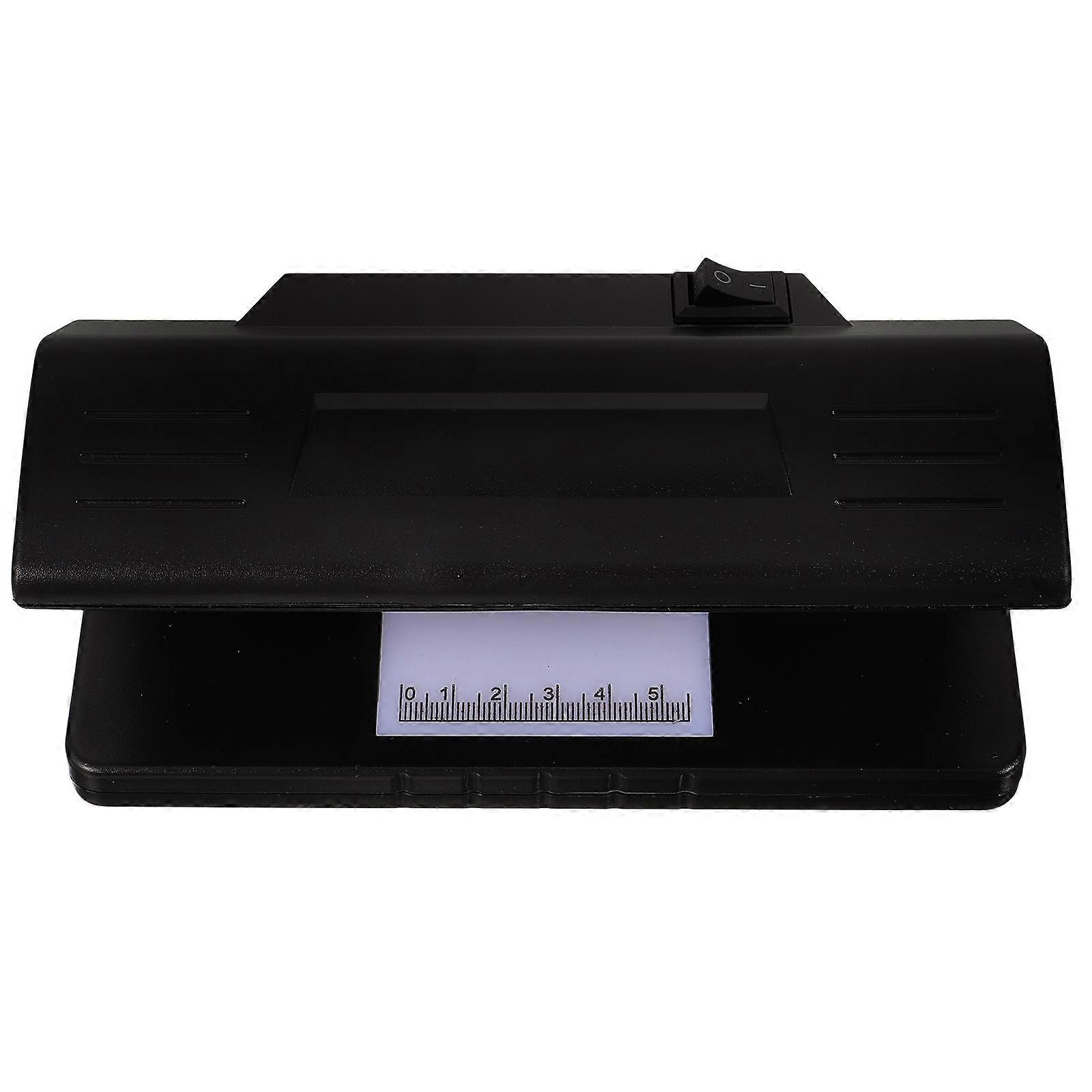 Handheld Money Checker Small Bill Detector For Banking Use Black Rectangular Design 1Pcs