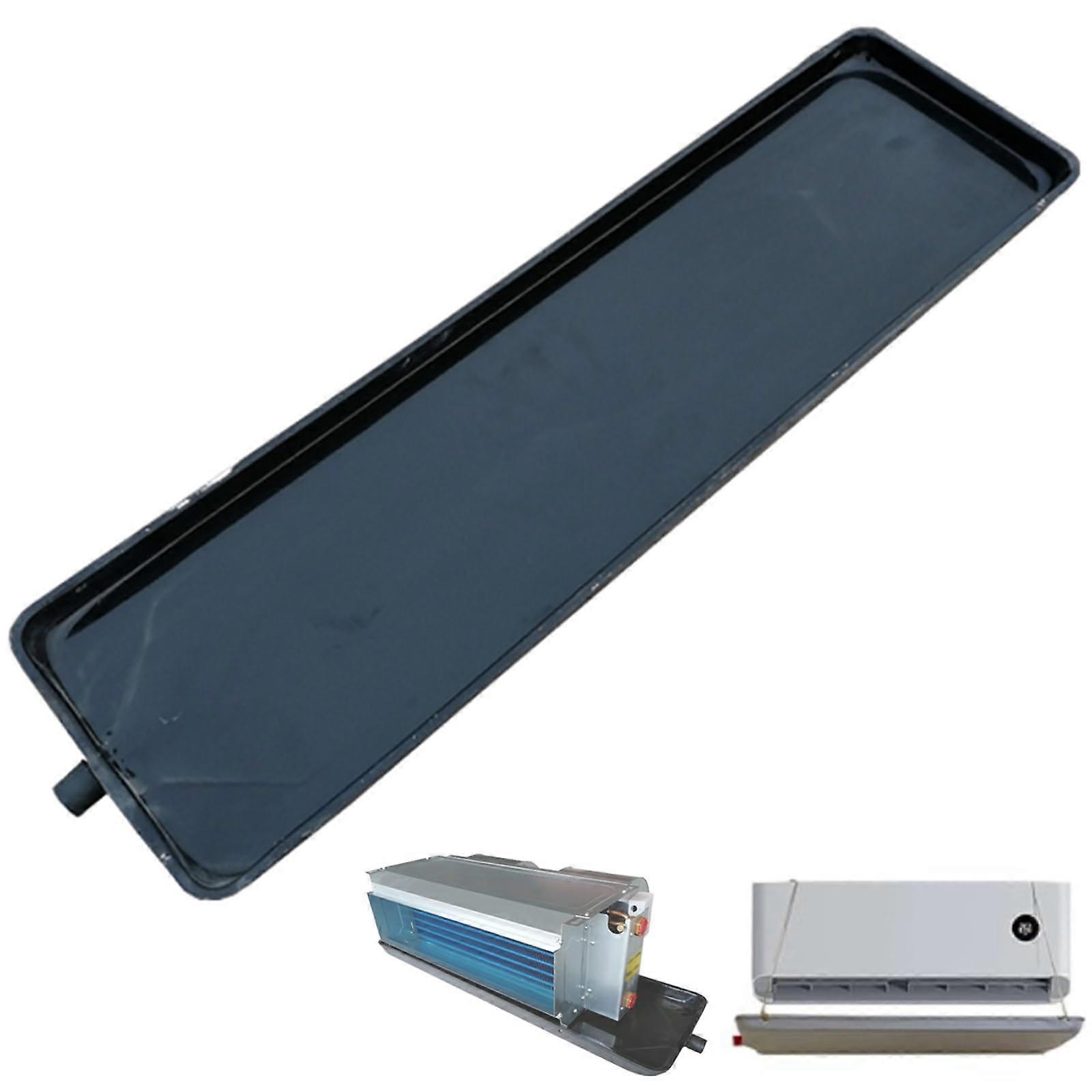 AC Drain Pan with Hose, RustResistant Condensate Drip Tray for Split AC Heat Pump, 131x24cm