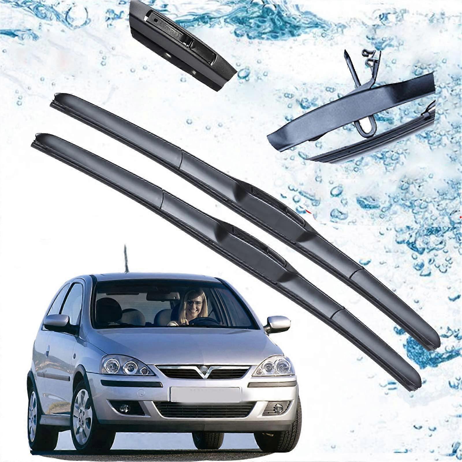Windshield Wiper Blades for Opel Corsa C 20002006 AllWeather Smooth Quiet Front Window