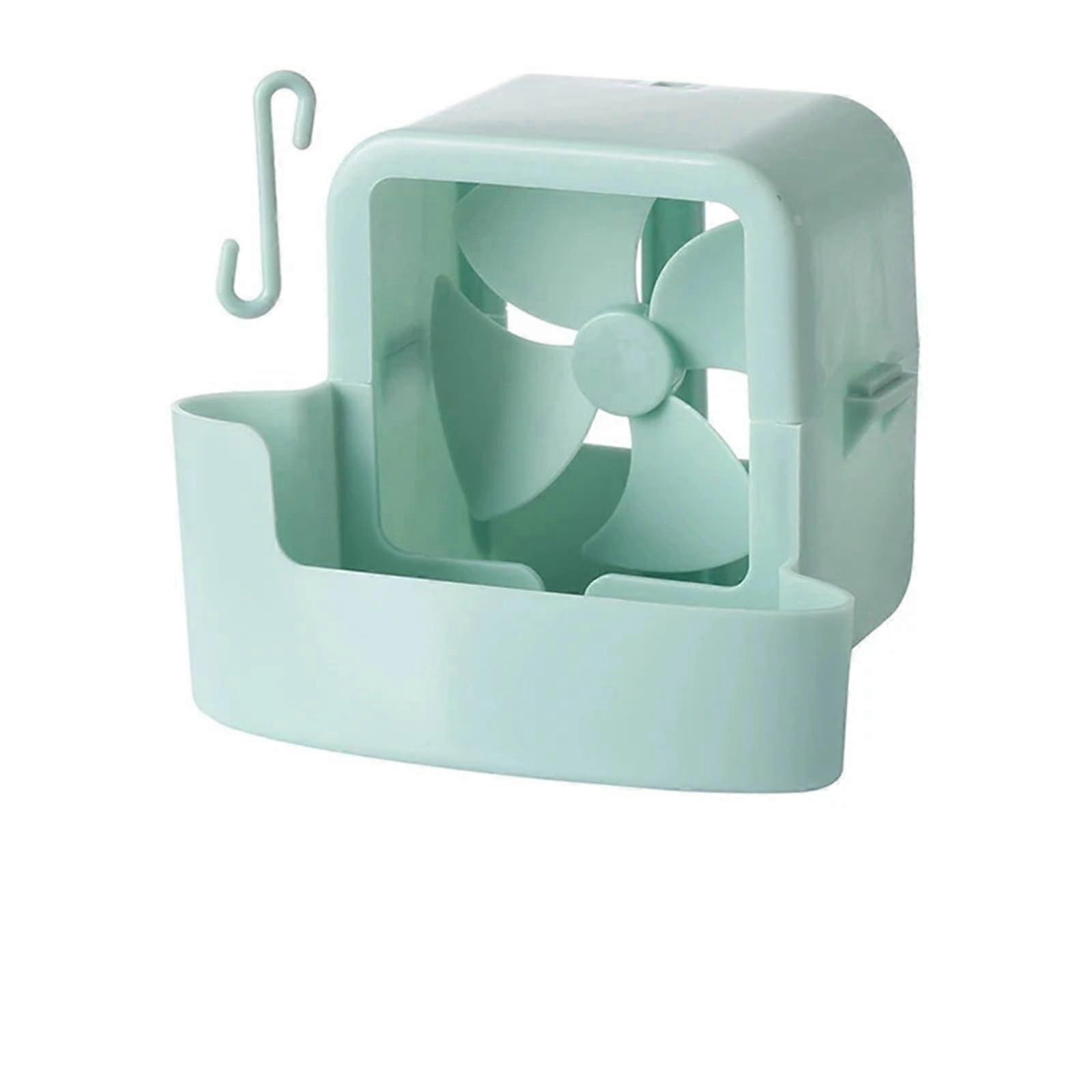 Portable Hanging Fan with 4 Ice Cups for Enhanced Ice Cooling,  Cooling Fan Blue