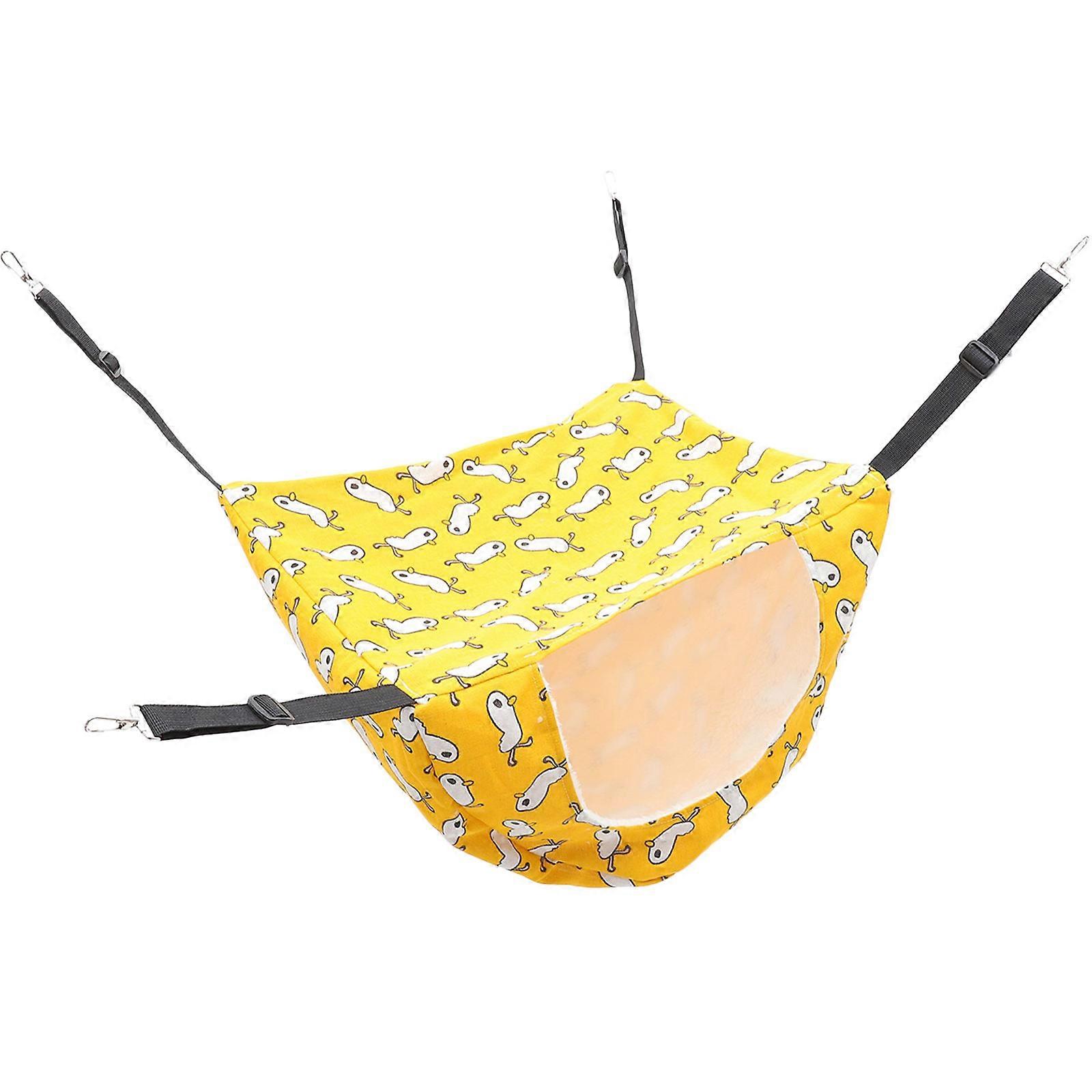 Hanging Cat Hammock 2Pcs Soft Bedding For Pet Cats Comfortable Rest Adjustable Indoor Cage