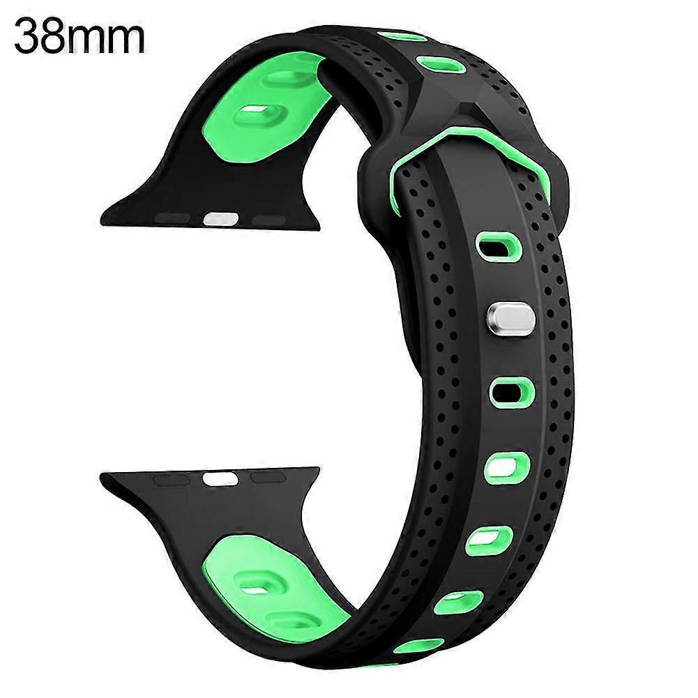 Perforated Silicone Rubber Smart Watch Band Bracelet Strap For Fitbit Ionic