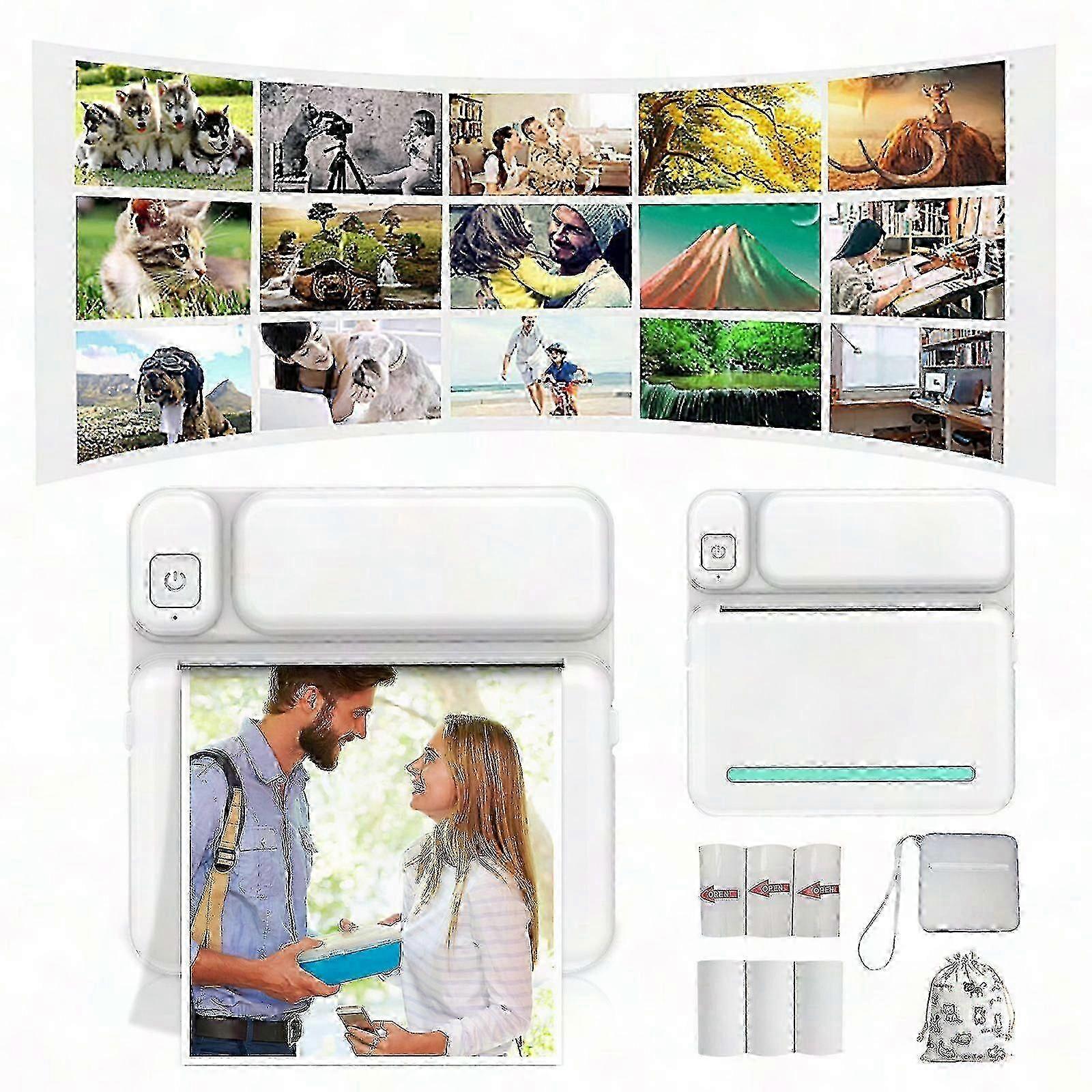 Portable 57mm Bluetooth Thermal Printer For Android Ios Mobile Receipt Photo Printing