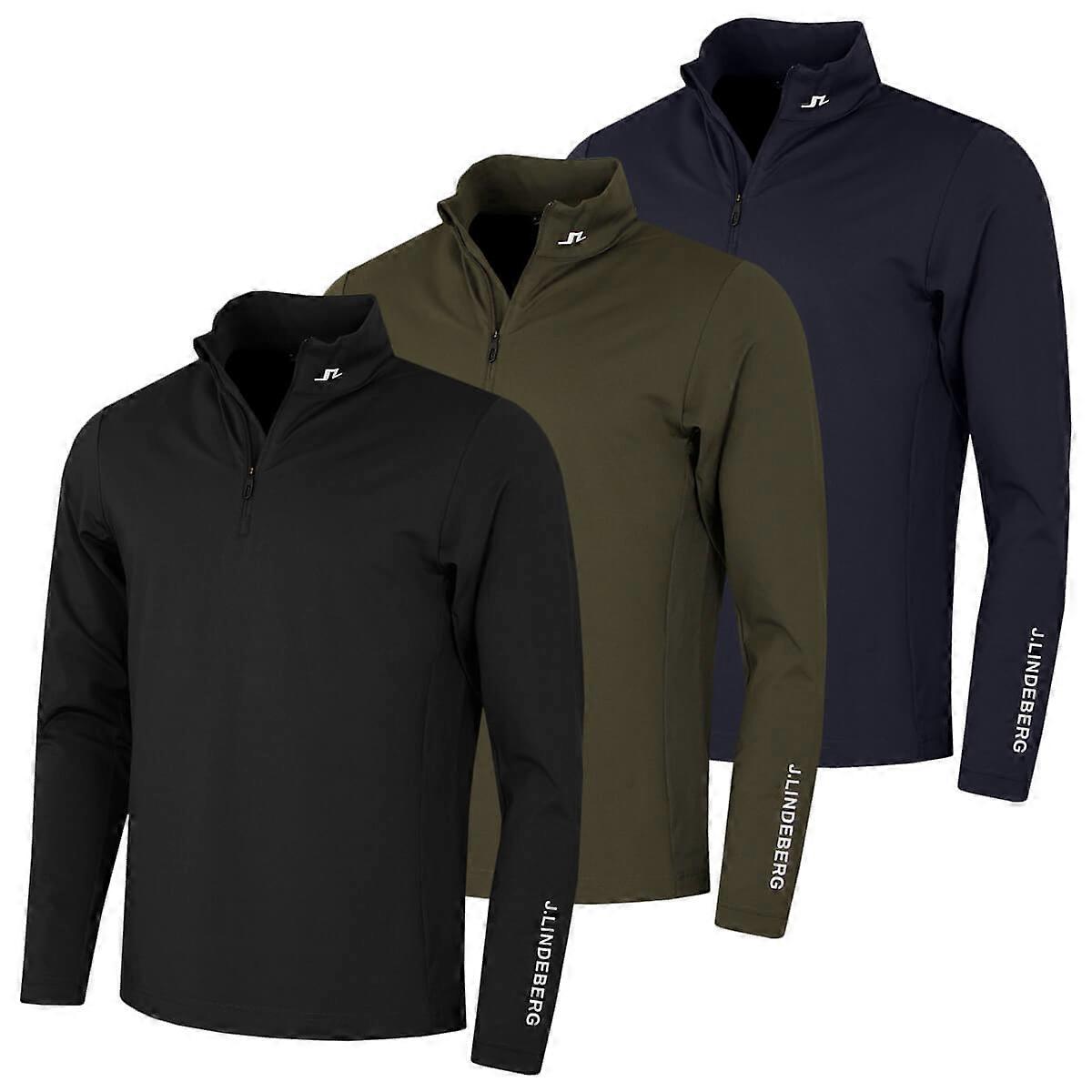 J.Lindeberg Herren Tour Tech Mid Layer 4-Wege-Stretch-Golfpullover