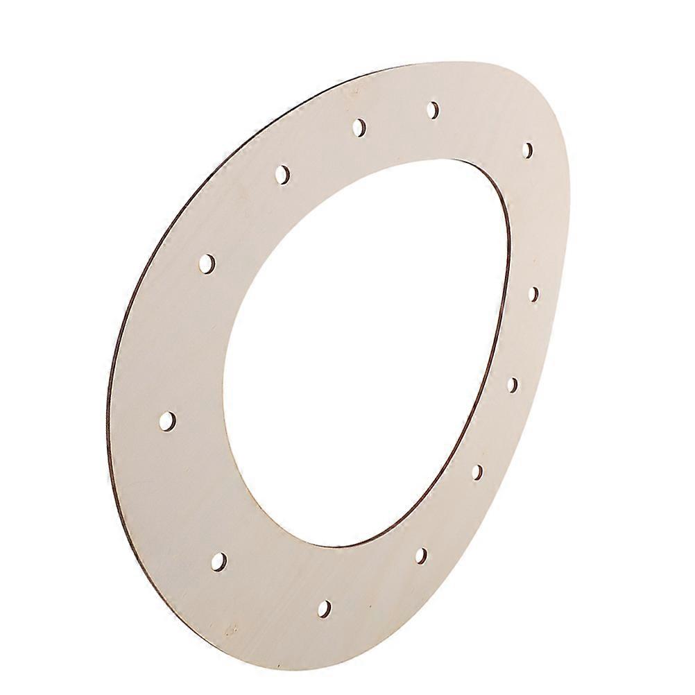 Flower Wreath Frame Wooden Easter Egg Shape for DIY Holiday Crafts