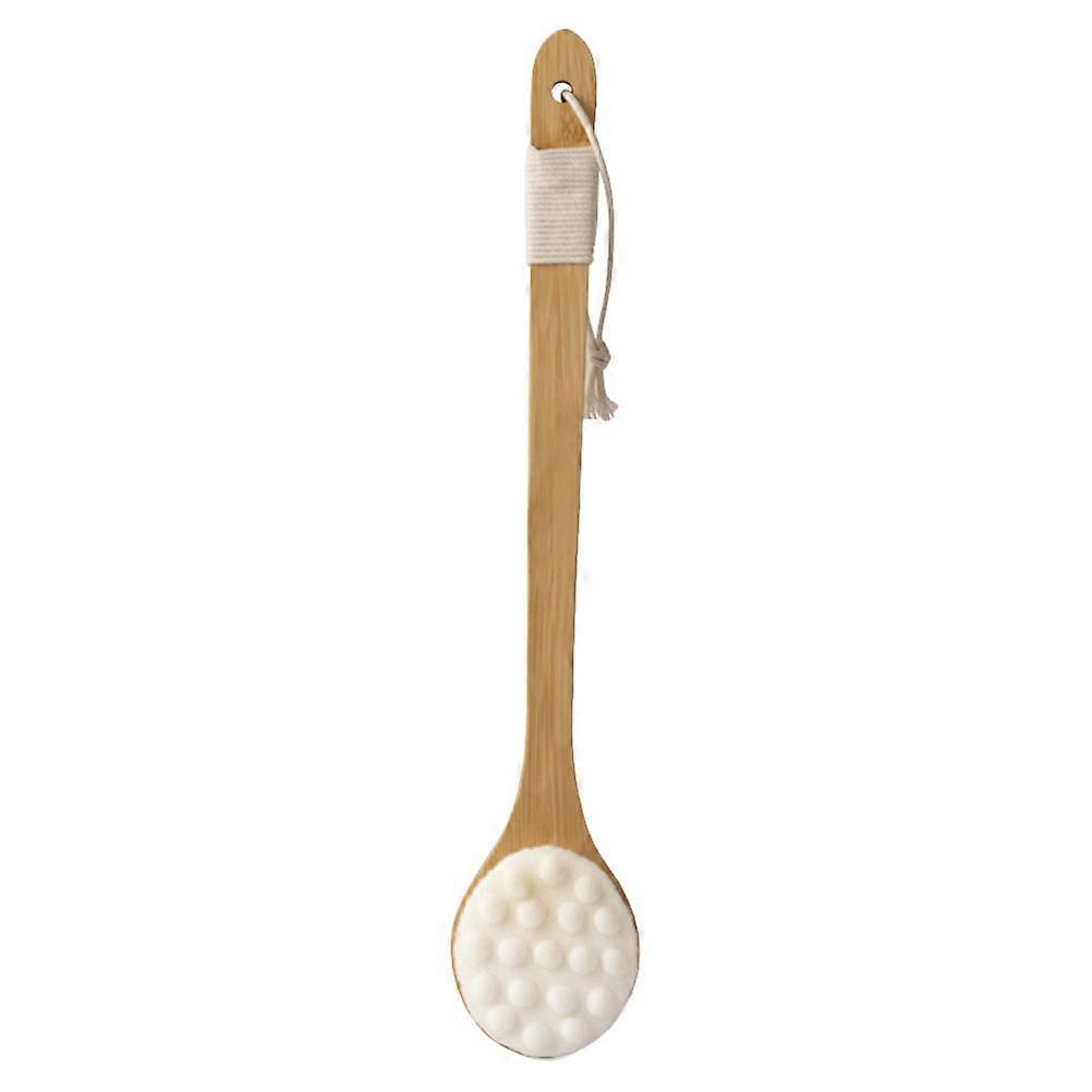 Bath Exfoliator Brush with Long Handle for Shower Use Scrubber