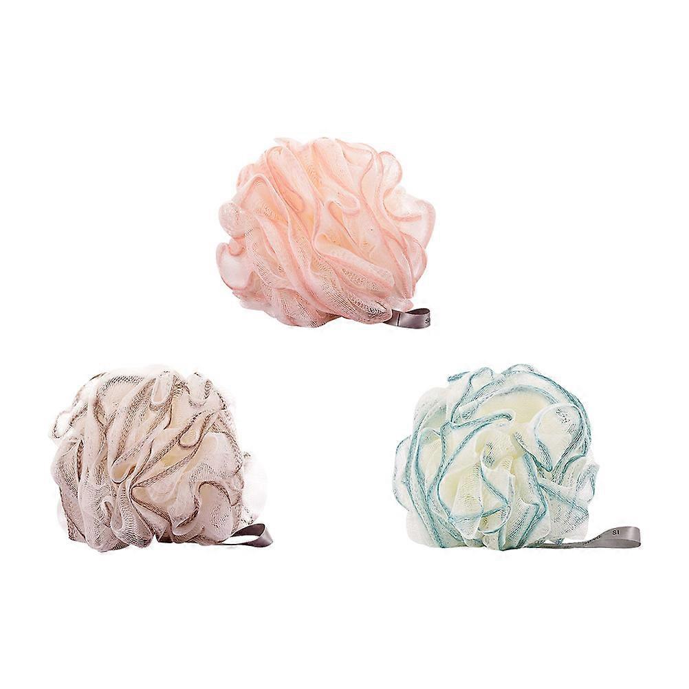Bath Scrubbers Home Use Supple Foaming Bath Sponges 3Pcs Set