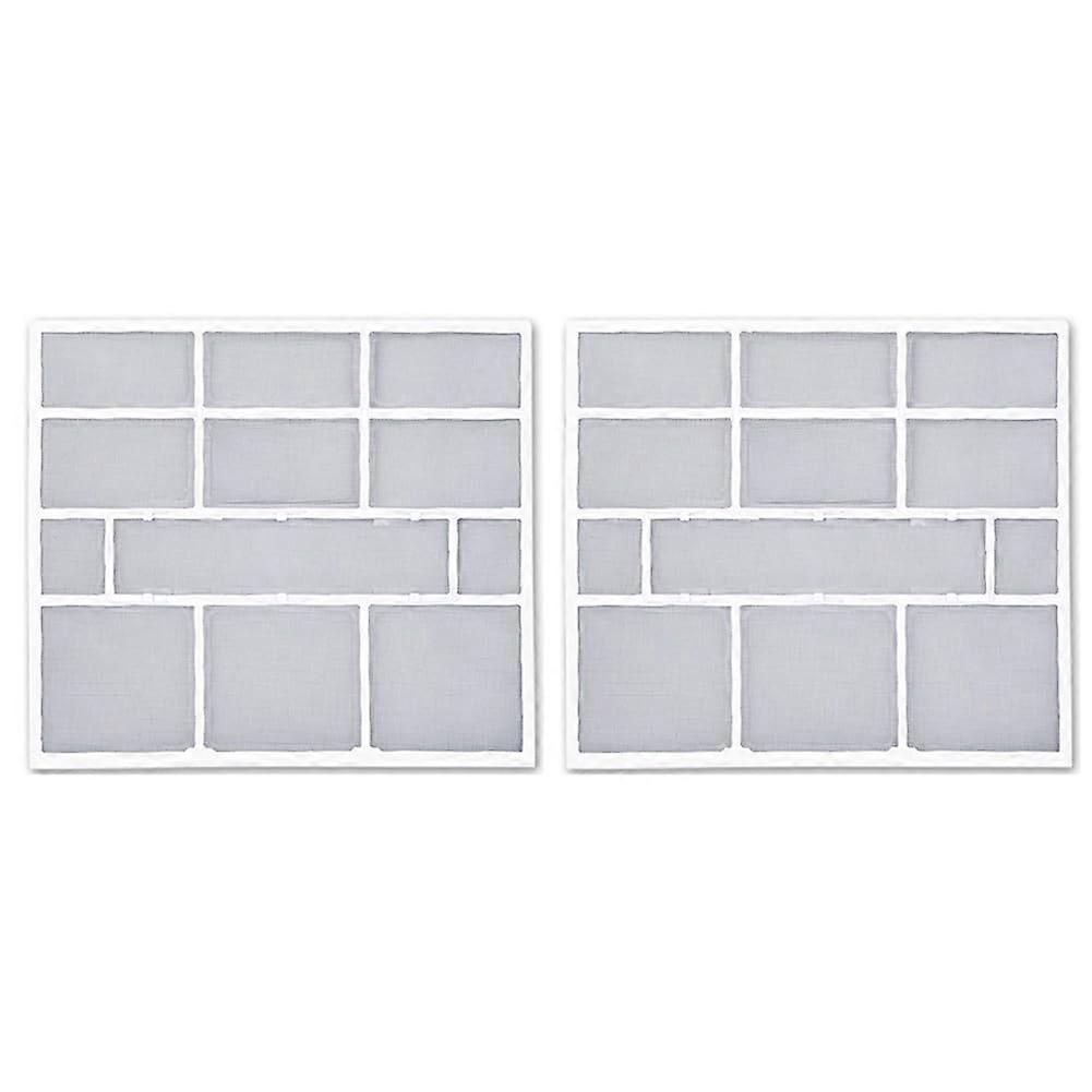 Air Conditioner Filter 2pcs Set 31x27.5cm Effective Dust Blocking Reusable Indoor Dust Screen
