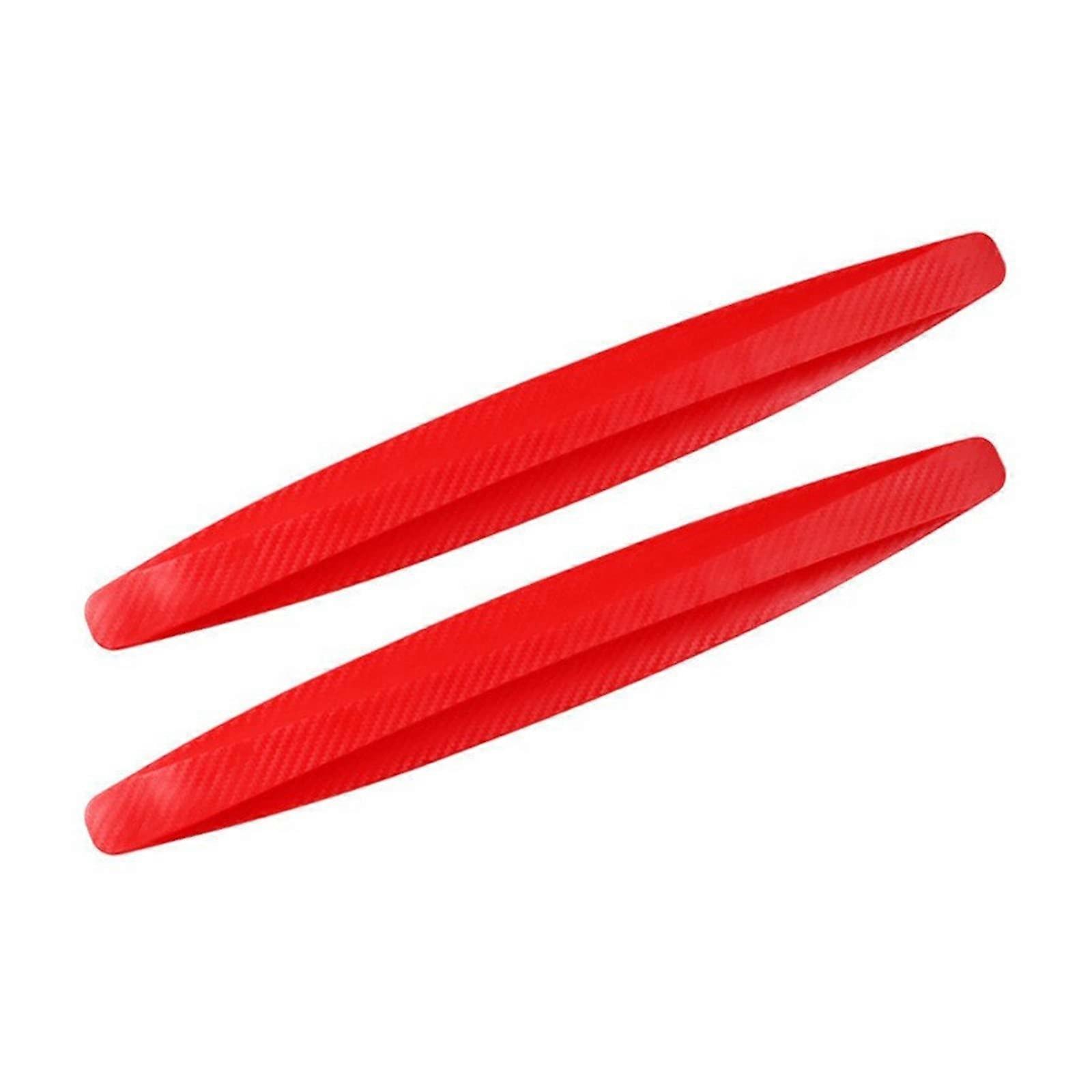 Universal Car Mudguards Fender Flaps with Scratch Resistant Bumper Corner Guard, 40x5.2cm Red