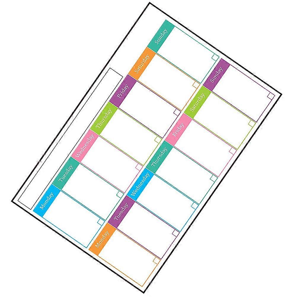 Dry Erase Whiteboard Sticky Weekly Calendar for School