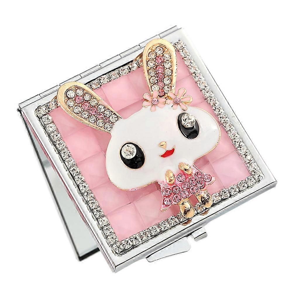 Compact Folding Makeup Mirror for Travel with 2Pcs Double-Sided Portable Mirrors