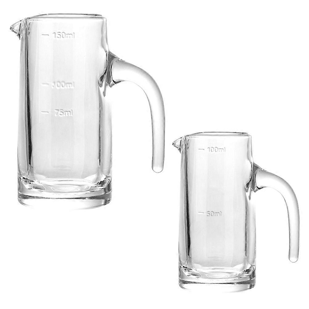 Small Measuring Jug Liquid Measuring Cups 4.52x2.36x2.36inch 2Pcs