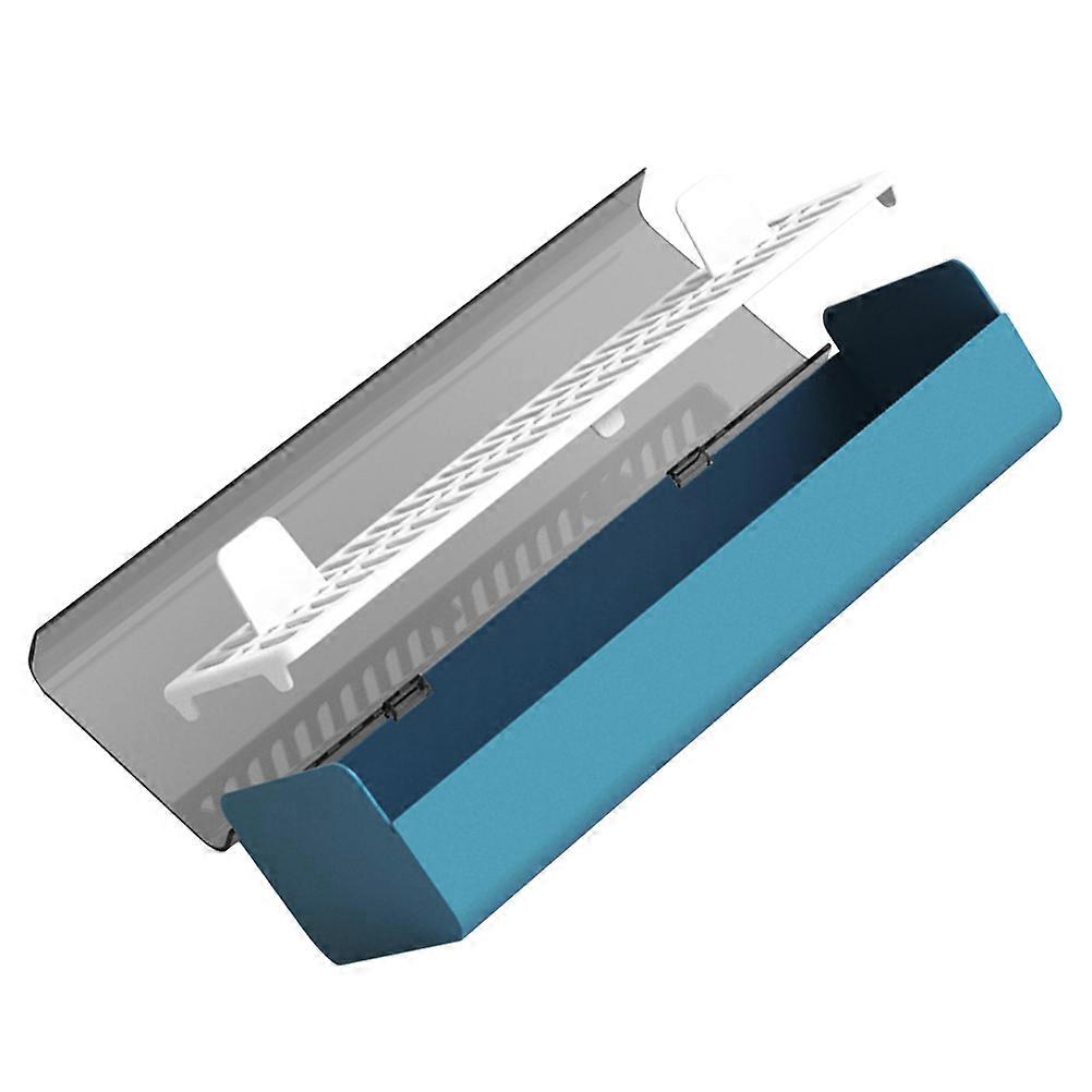 Navy Plastic Chopsticks Container with Drainable Shelf for Storage 4Pcs