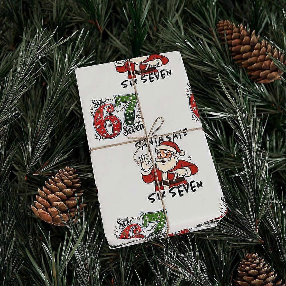 67-Meme Julklappspapper Multifunktionellt Premiumkvalitet för Julfest