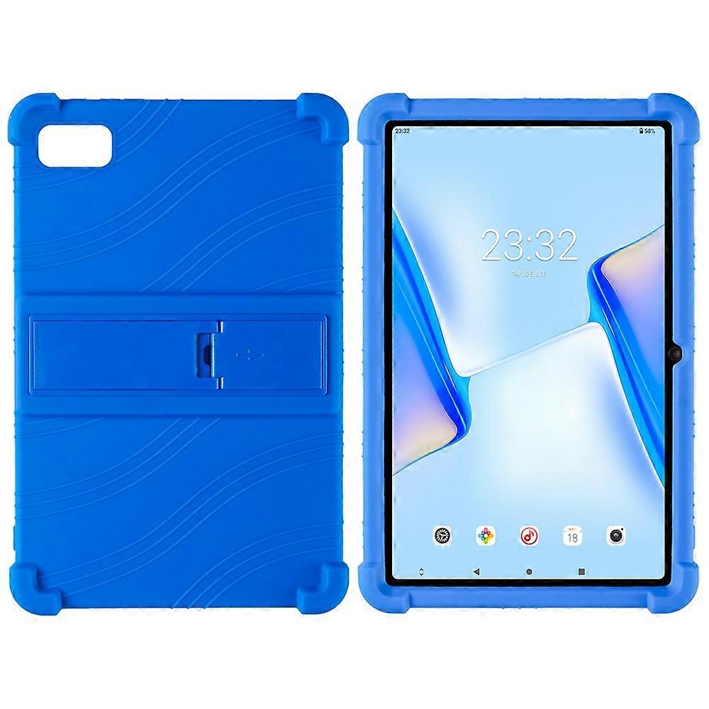 For Blackview Tab 7 Drop-proof Silicone Tablet Cover Kickstand Design Soft Protective Case