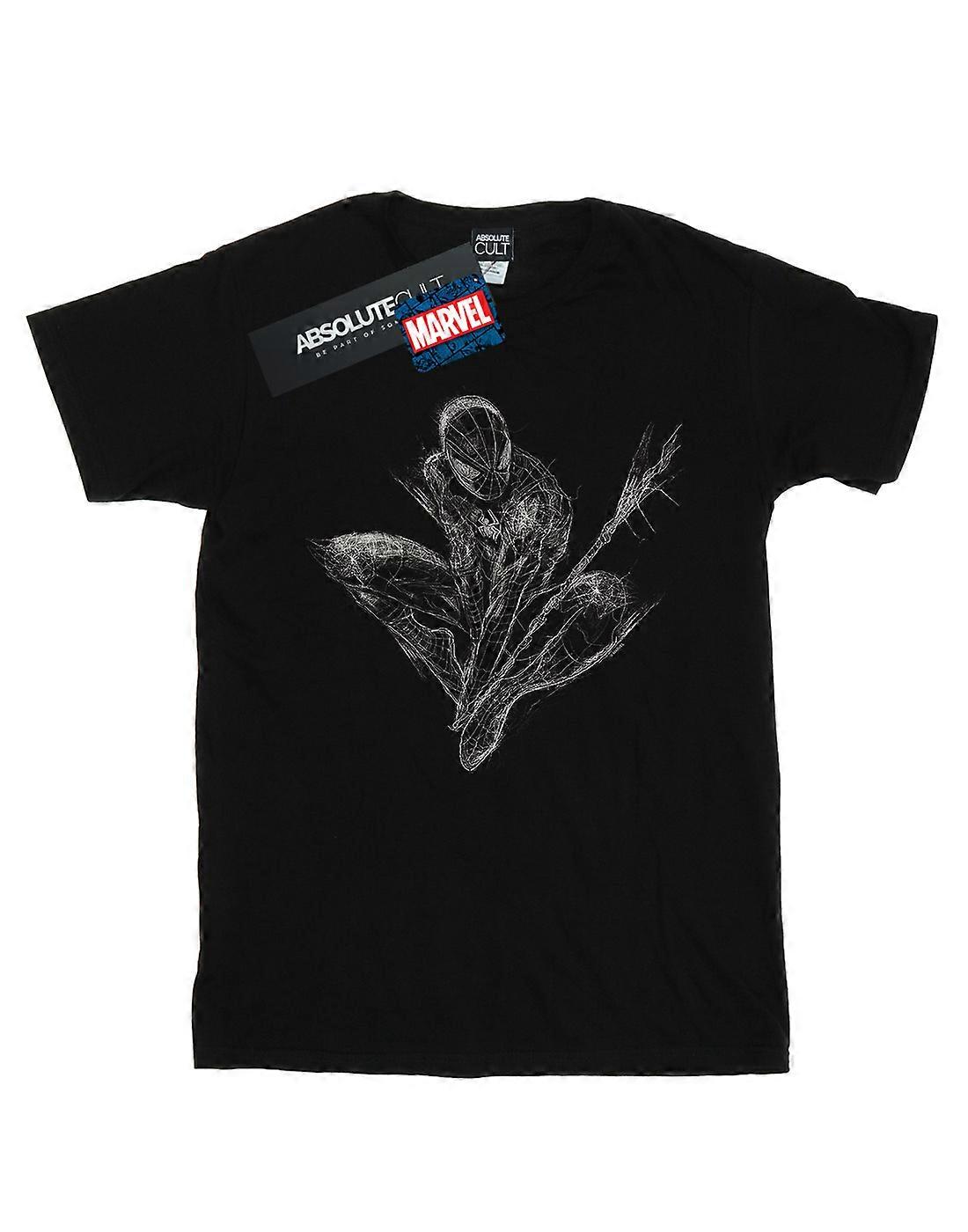 Marvel miesten Spider-Man Web Crouch T-paita