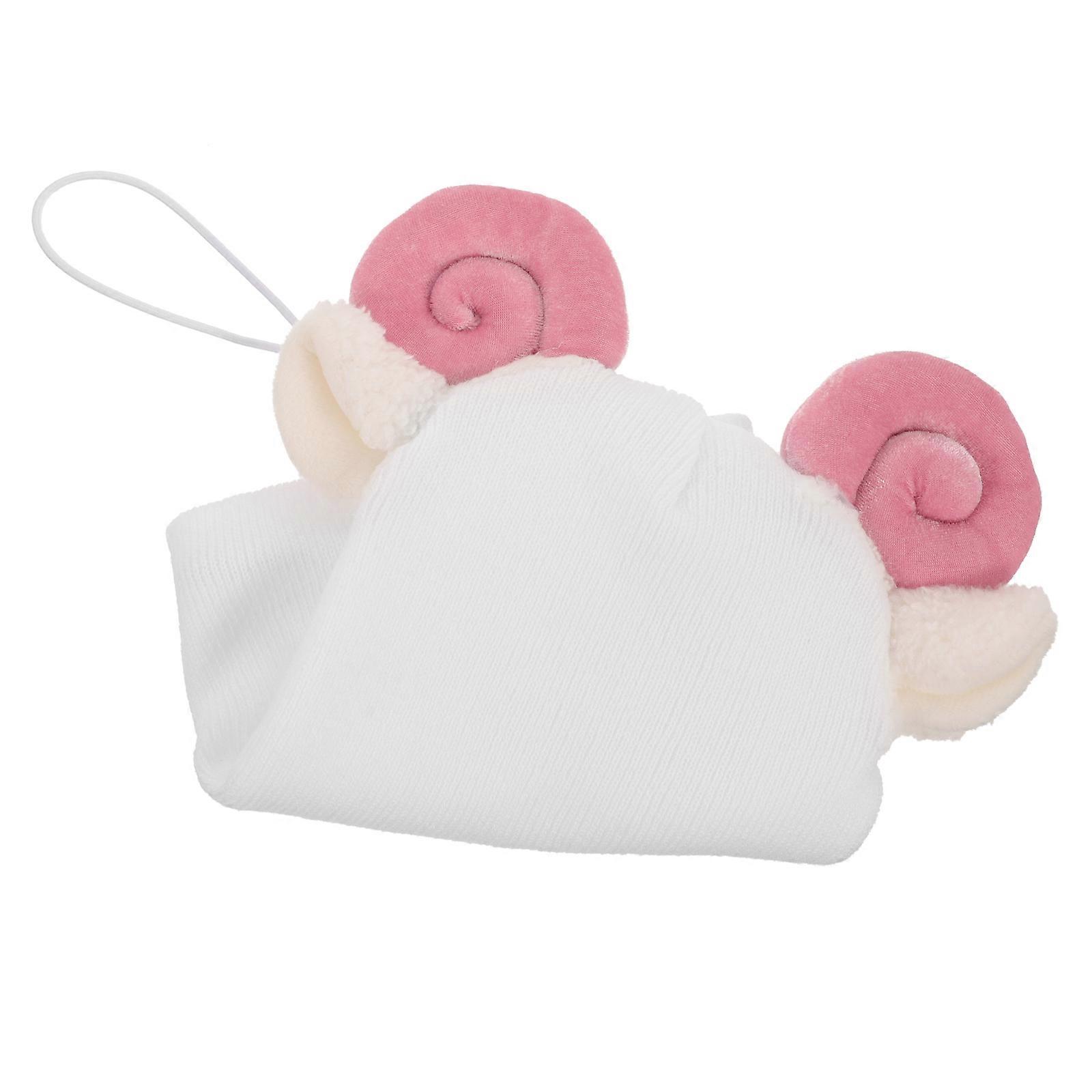 Decorative Ski Cover for Protection 3Pcs White Woolen Yarn Set