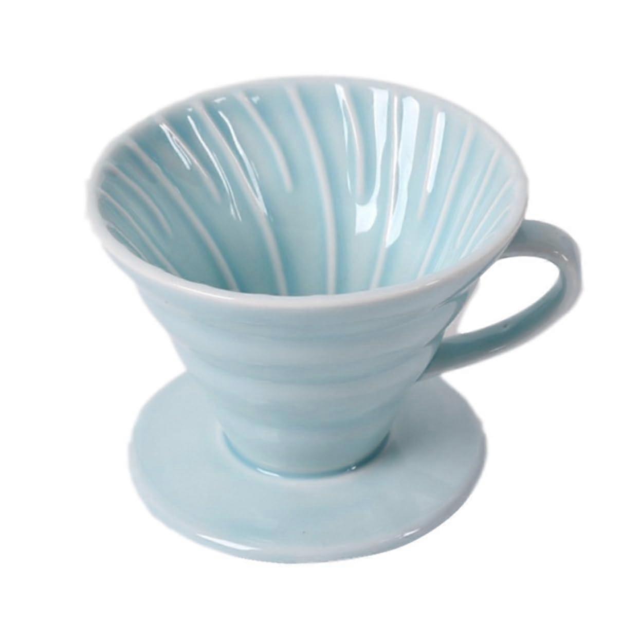 Ceramic Coffee Dripper with Fine Filtration, Durable RustProof Design for Home and Office Brew