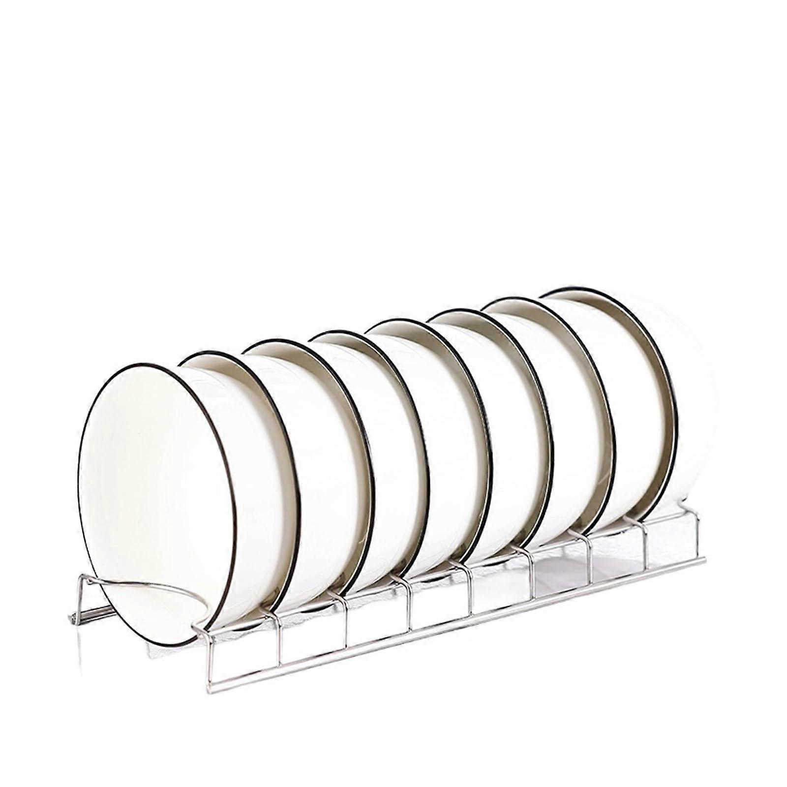 Dish Drying Rack 1Tier Compact RustProof with Drainboard and Utensil Holder for Small Kitchens