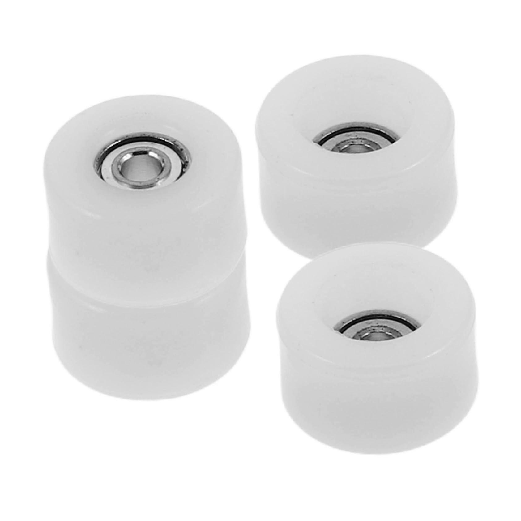 4pcs Fingerboard Wheels with Speed Bearings Precision Stability Bright Color Replacement Set