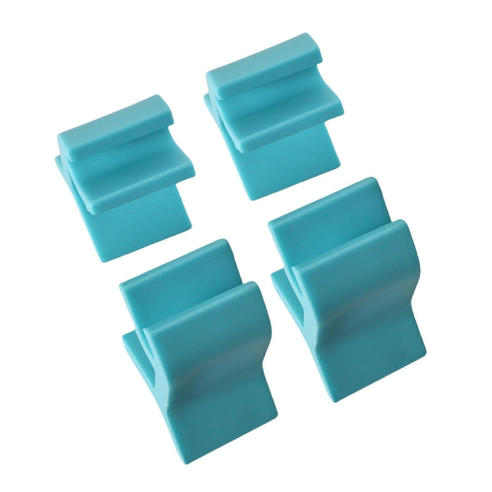 Baking Tray Rack Organizer for Oven and Refrigerator, Adjustable NonSlip SpaceSaving Blue Holder