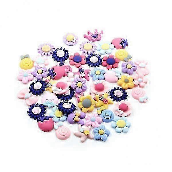 2X 50pcs Mixed Shapes Resin Cute Flatback Cabochons