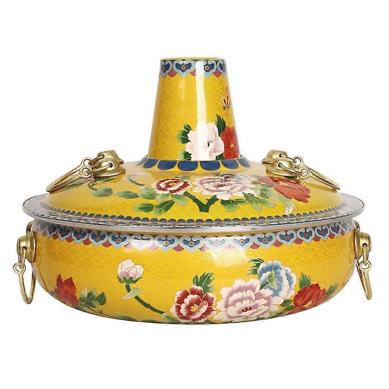 Copper Hot Pot 30CM B with Even Heat Distribution, Authentic Chinese Design, Induction Compatible