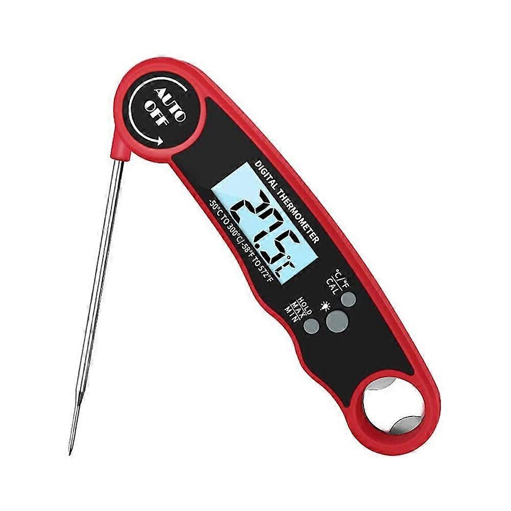 Digital Meat Thermometer with Ultra Fast Reading, Alarm Timer for BBQ Grill Kitchen and Baking