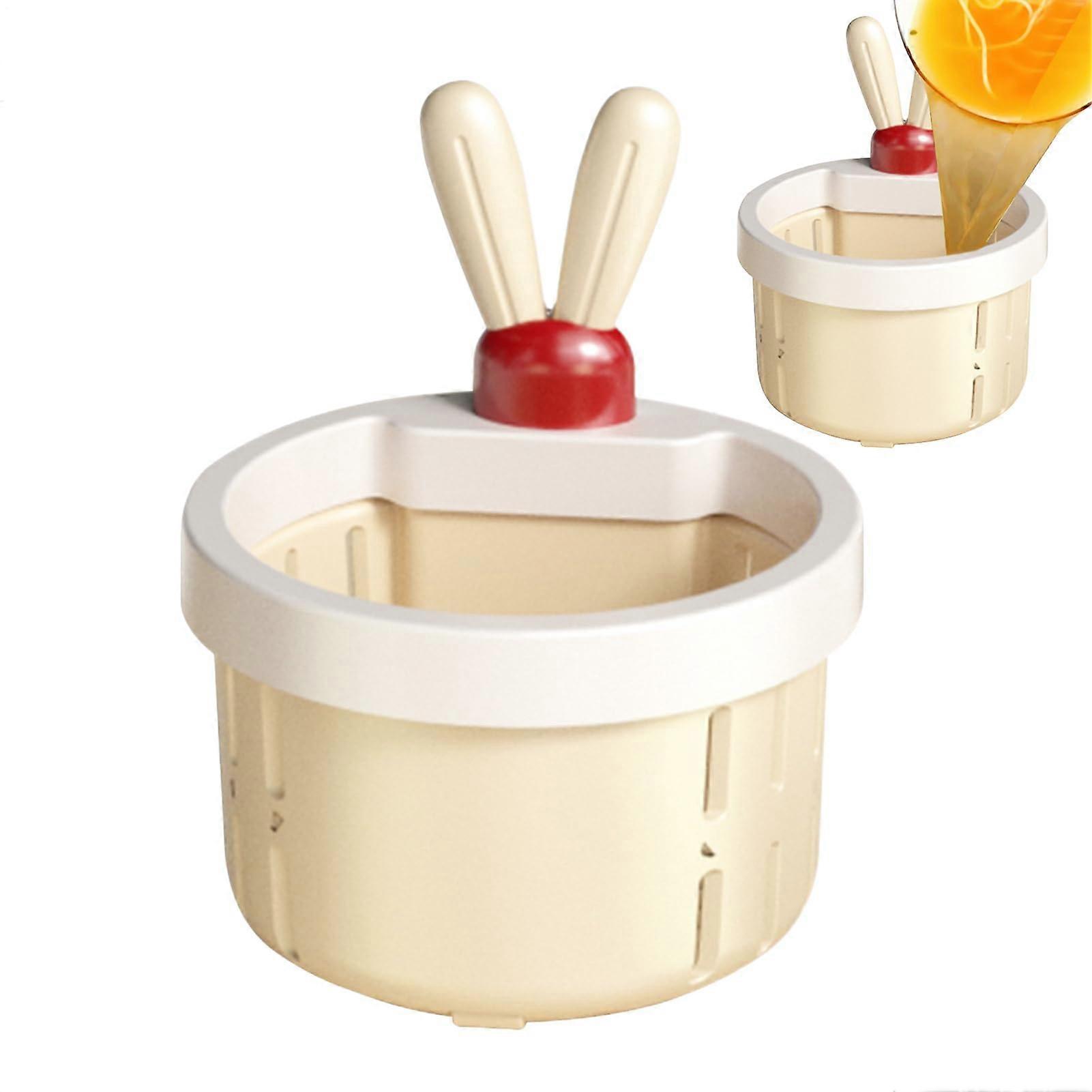 Sink Strainer with Automatic Draining, Adjustable Rustproof Kitchen Drain Basket for Food Waste