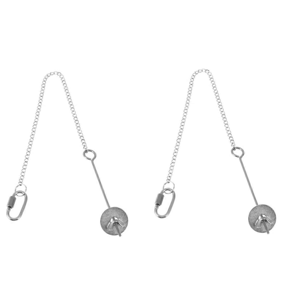 2pcs Hanging Chicken Feeder and Fruit Fork Set, Durable Elevated Design for Coop and Garden