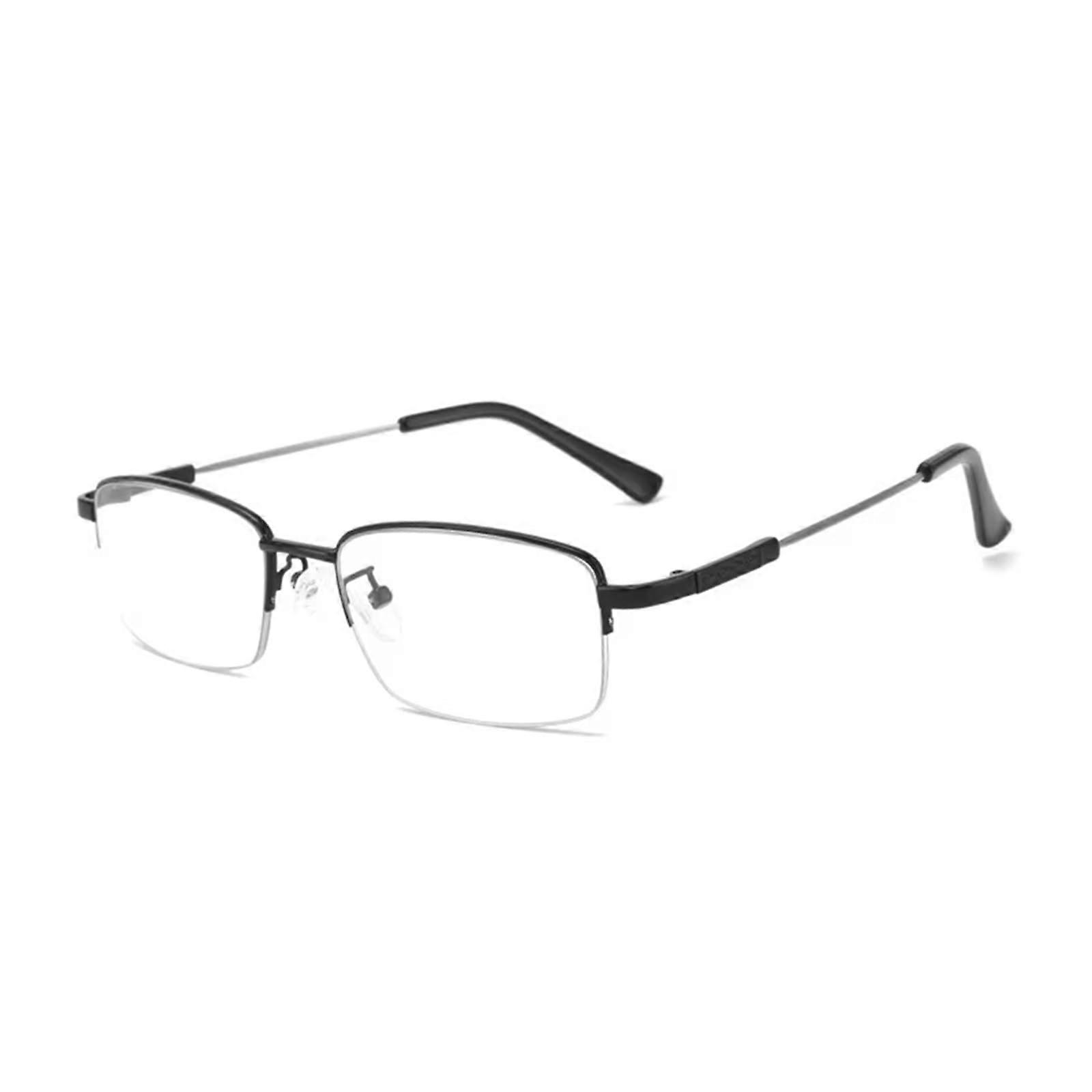 Progressive Reading Glasses AutoFocus Lenses Blue Light Blocking Titanium Frame +250 Near Far Vision